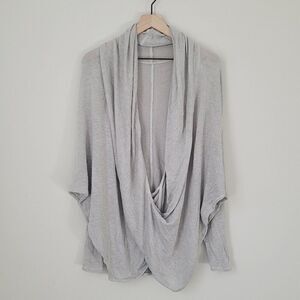 Urban Outfitters Light Grey Wrap Sweater Size Large